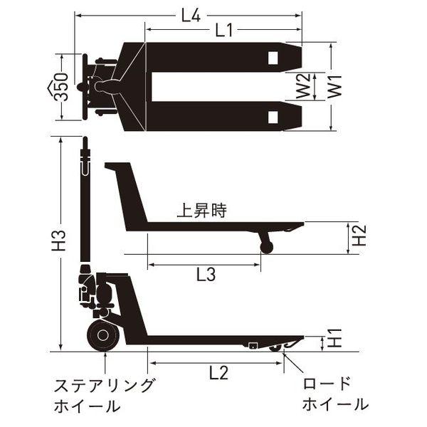【個人宅配送不可】をくだ屋技研 O.P.K PS-CP-15L-122 直送 代引不可 車上渡し 環境配慮キャッチパレットトラック