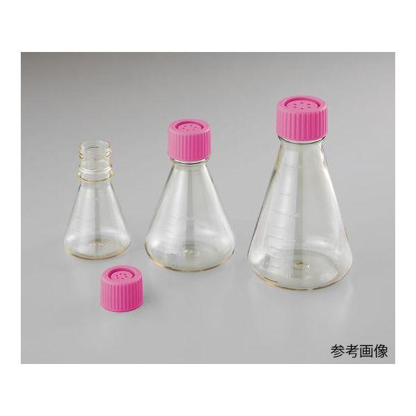 4-2671-03 ビオラモディスポ滅菌三角フラスコ 500mL ベントフィルターキャップ 12個入 SEF500V 4267103