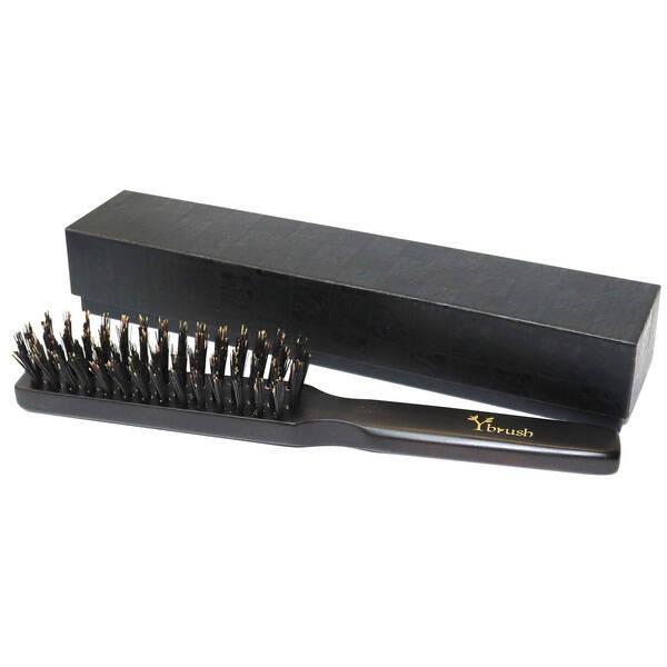 好川産業 47032 最高級猪毛黒檀ヘアブラシ Yブラシ : 測定器・工具の