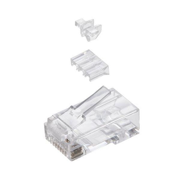 LD-6RJ45T100/L 直送 代引不可 エレコム 自作用RJ45コネクター ガイドパーツ付き／100個入り LD6RJ45T100L