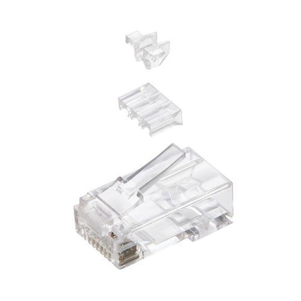 LD-6RJ45T100/L 直送 代引不可 エレコム 自作用RJ45コネクター ガイドパーツ付き／100個入り LD6RJ45T100L