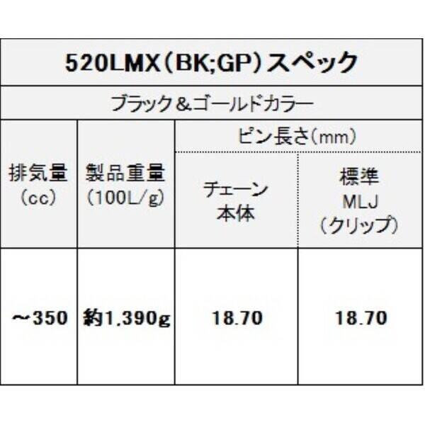 江沼チェーン EKチェーン 4571291779938 EK チェーン EK520LM-X(BK:GP) 116 MLJ_4
