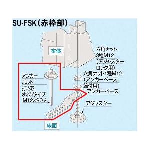ブランド登録なし - 【人間宅送りとどける不可】【個数：1個】サカエ SAKAE SU-FSK 直送 代引不可 車上渡し ステンレス鋼倉入れ取り合わせ オプション くっ付ける金具 床印字機 SUFSK