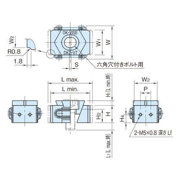 イマオコーポレーション IMAO BK2-VT-T OKバイス タップ穴タイプ BK2VTT