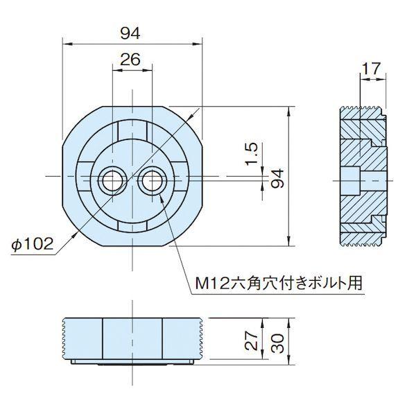 イマオコーポレーション IMAO CLT94CB カムブロック Tタイプ CLT94CB