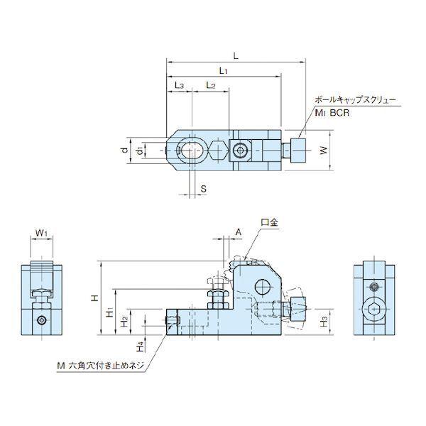 イマオコーポレーション IMAO CP100-16080 サイドクランプ ジャッキ付 CP10016080