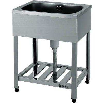 【個人宅配送不可】アズマ KPC1-600 直送 代引不可・他メーカー同梱不可 一槽シンクＢＧ無ホース付　６００×４５０×８００ KPC1600【キャンセル不可】