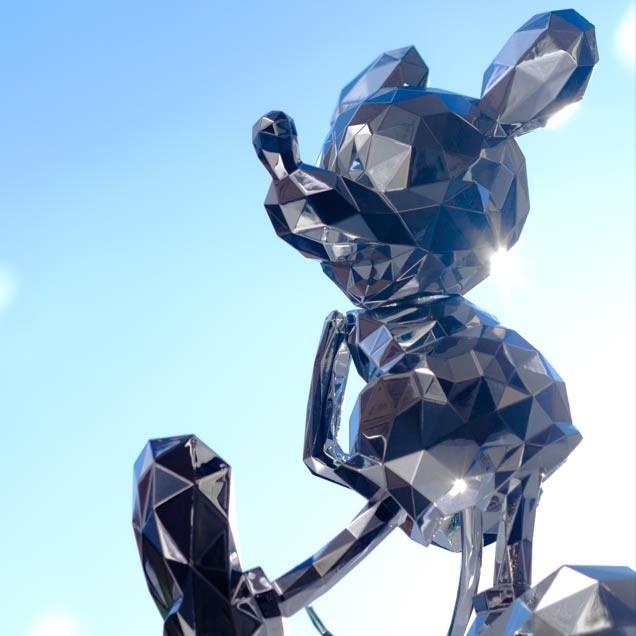 ミッキーマウス［POLYGO］Mickey Mouse silver 千値練 POLYGO 限定品 Mickey Mouse SILVER（ポリゴ ミッキーマウス