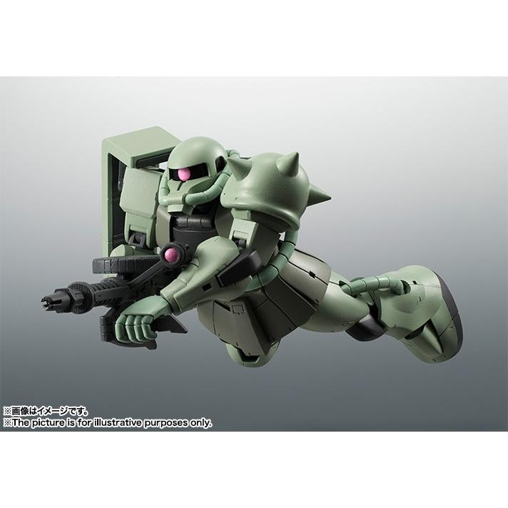 BANDAI - ROBOT魂(SIDE MS) MS-06 量産型ザク ver. A.N.I.M.E. 機動戦士ガンダム 完成品 可動フィギュア バンダイ ROBOT魂 <SIDE MS> MS-06 量産型ザク ver. A.N.I.M.E. | 魂ウェブ