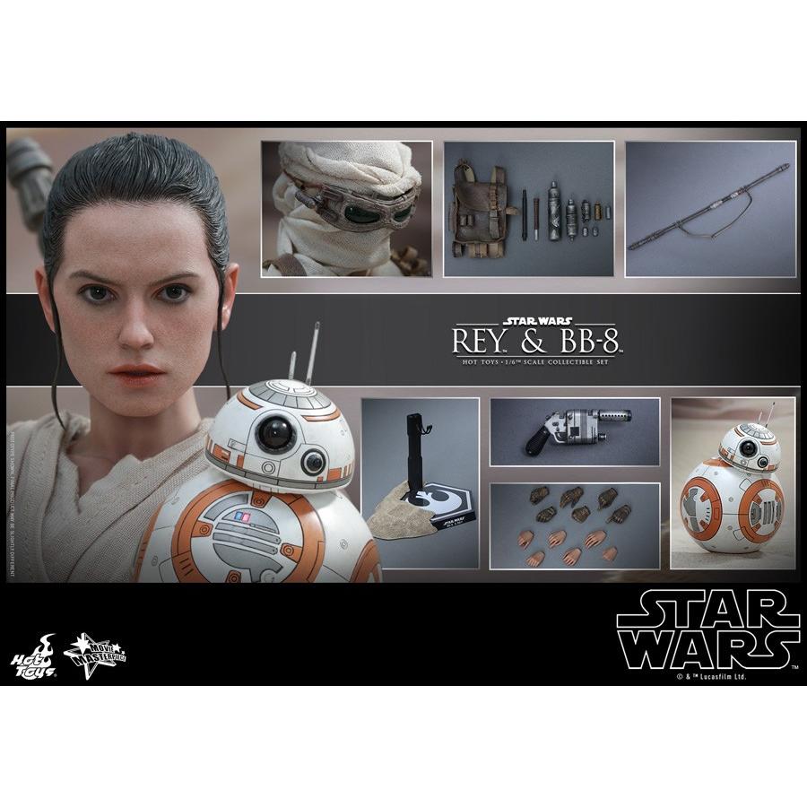 ホット トイズ ムービーマスターピース　スターウォーズ フォースの覚醒　レイ&BB-8　1/6スケールフィギュア 2体セット