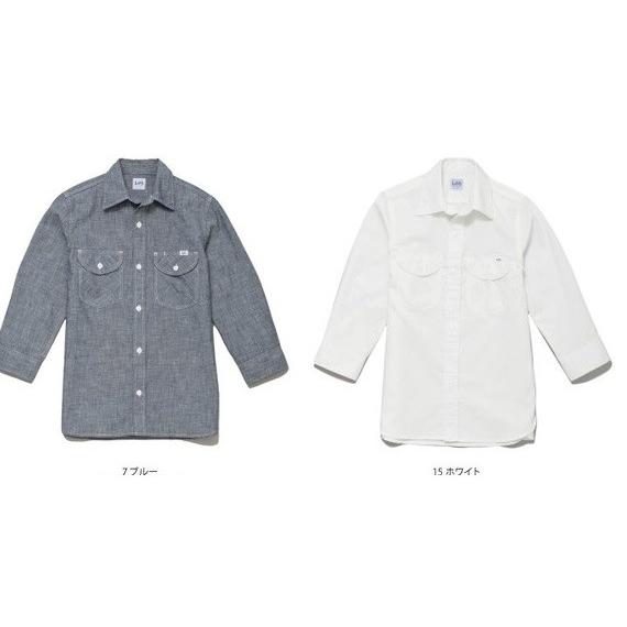 Lee　メンズ　シャンブレー七分袖シャツ　BMLCS46004 | Lee | 01