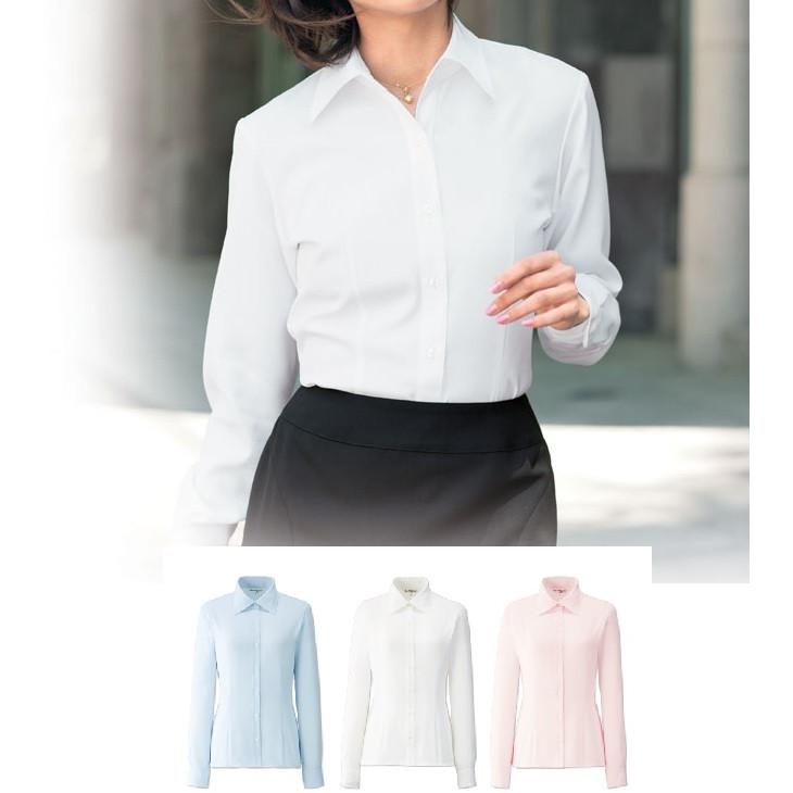 大きいサイズ　長袖ブラウス JOE01135B　制服　事務服　　17号〜19号　