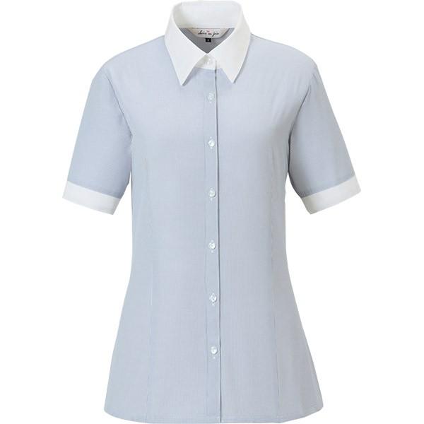 大きいサイズ　半袖ブラウス JOE06096　制服　事務服　　17号　19号 　　