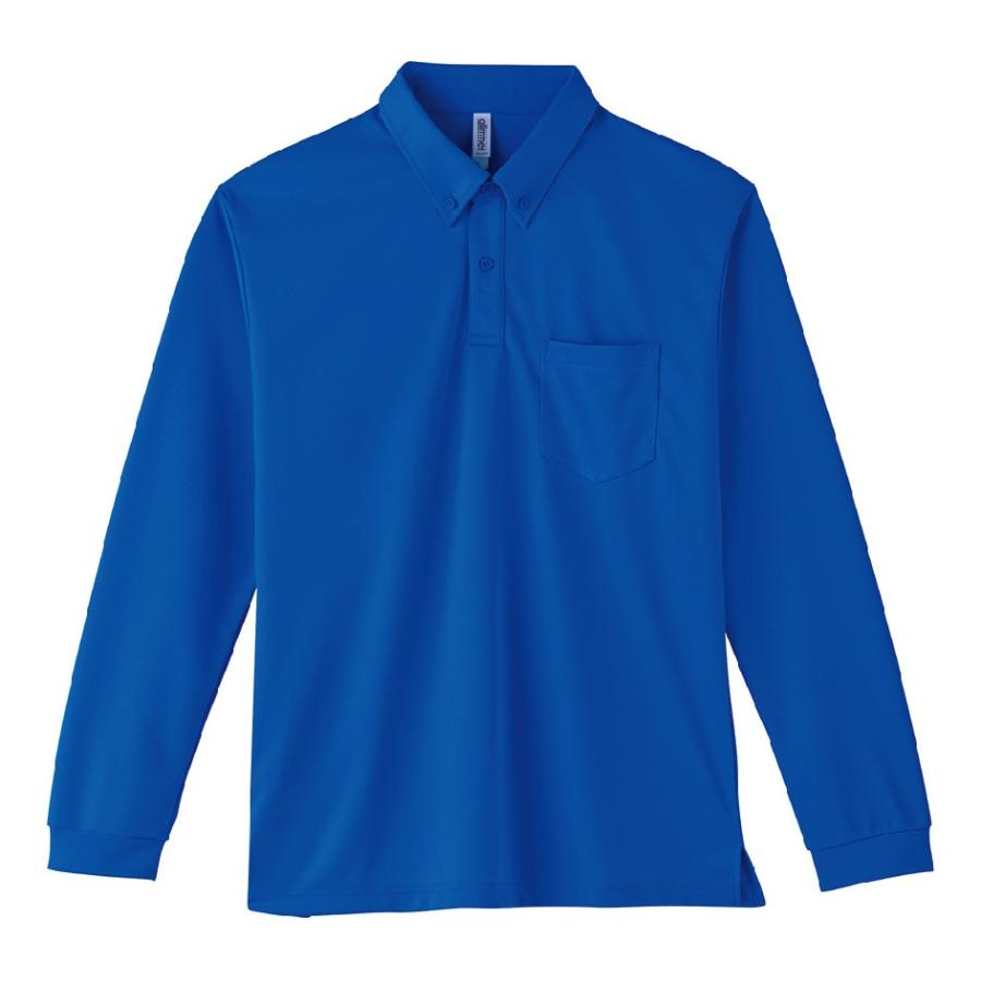 2枚セット選べるカラー　長袖ポロシャツ ドライ　ボタンダウン　ポケット付き　TM00314　吸汗速乾　UVカット　ポリエステル100％　 |  | 04