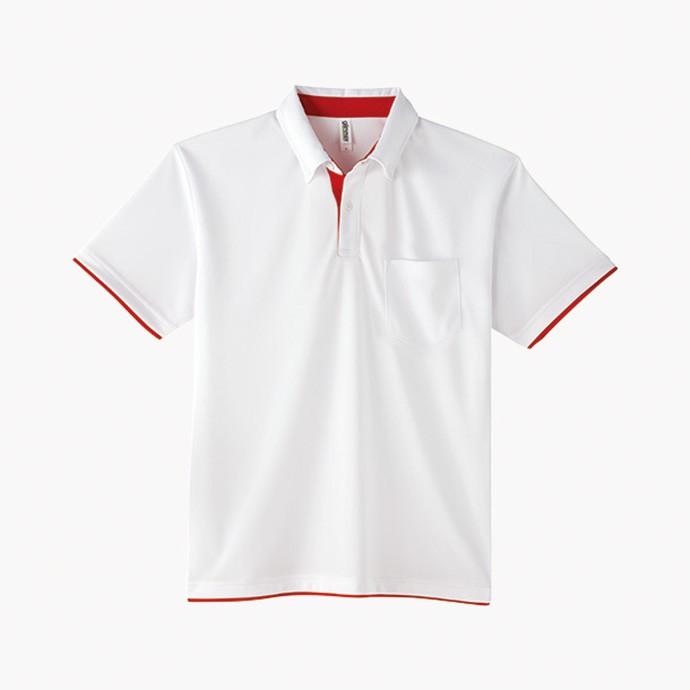 2枚セット選べるカラー　大きいサイズ　3L 4L 5L　半袖ボタンダウンポロシャツ 　ドライレイヤードTM00315　ポケット付き　4.4オンス　吸汗速乾　UVカット |  | 04