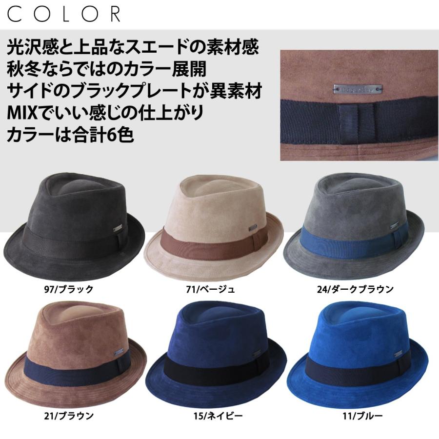 EdgeCity（エッジシティ） 中折れ帽 メンズ 帽子 中折れハット 秋冬