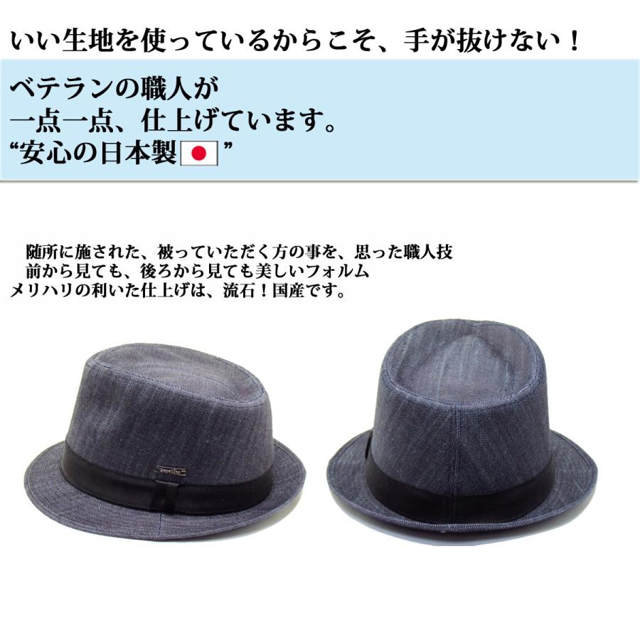 貴重CUNE デニムハット　中折れハット 貴重CUNE デニムハット 中折れハット