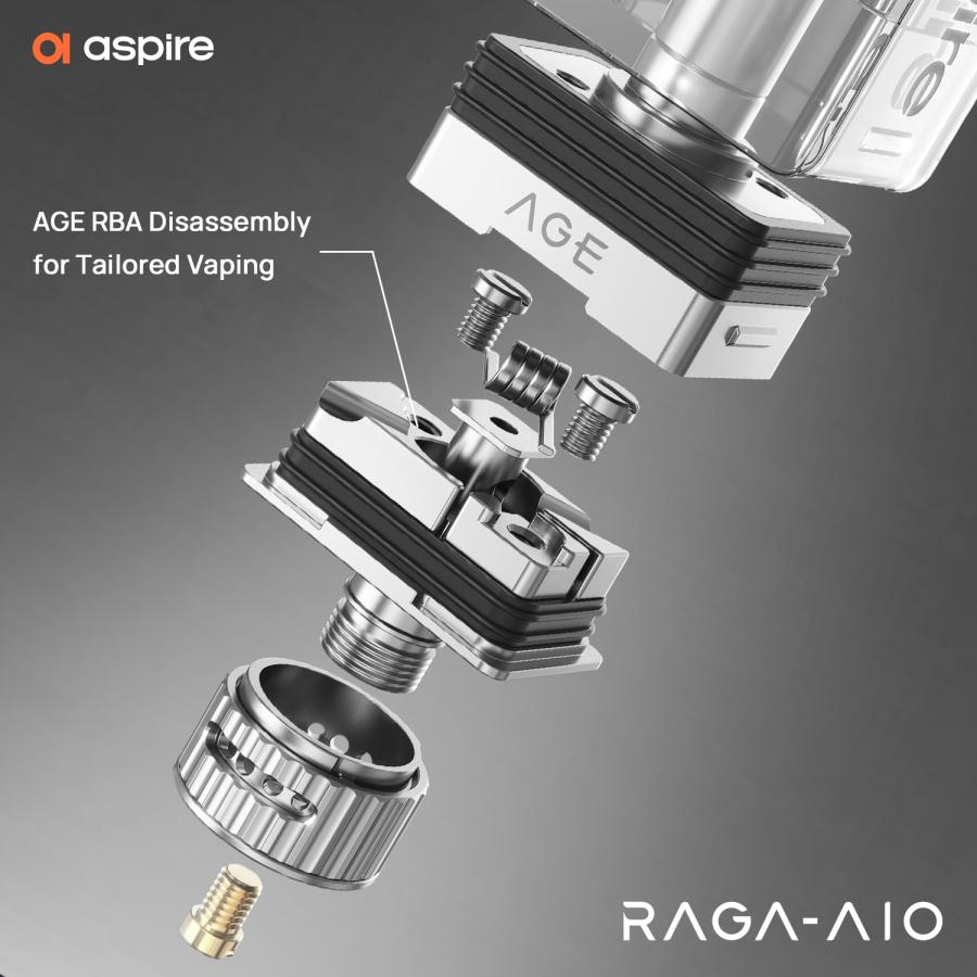 Aspire RAGA AIO アスパイア ラガエーアイオー ラガー 18650バッテリー駆動 電子タバコ ベイプ vape 本体 モッド mod [P-8]｜edgejp｜10