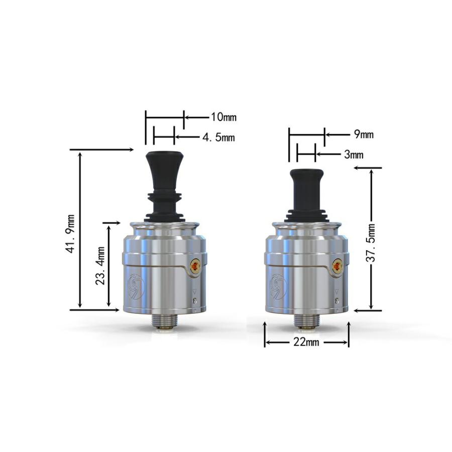 Auguse Era V2 RDA 22mm オーグユーズ エラ 電子タバコ アトマイザー vape RBA 本体 ベイプ デバイス スコンカー対応 ボトムフィーダー対応  [P-7]｜edgejp｜03