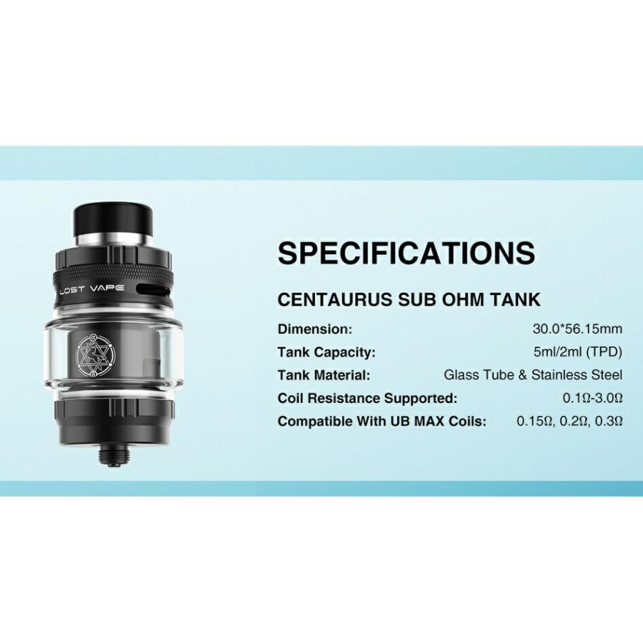 Lost Vape Centaurus N100 Mod Kit with Centaurus Sub Ohm Tank 5ml ロスト ベイプ ケンタウルス ベイプ 電子タバコ vape 本体 [F-15] |  | 08