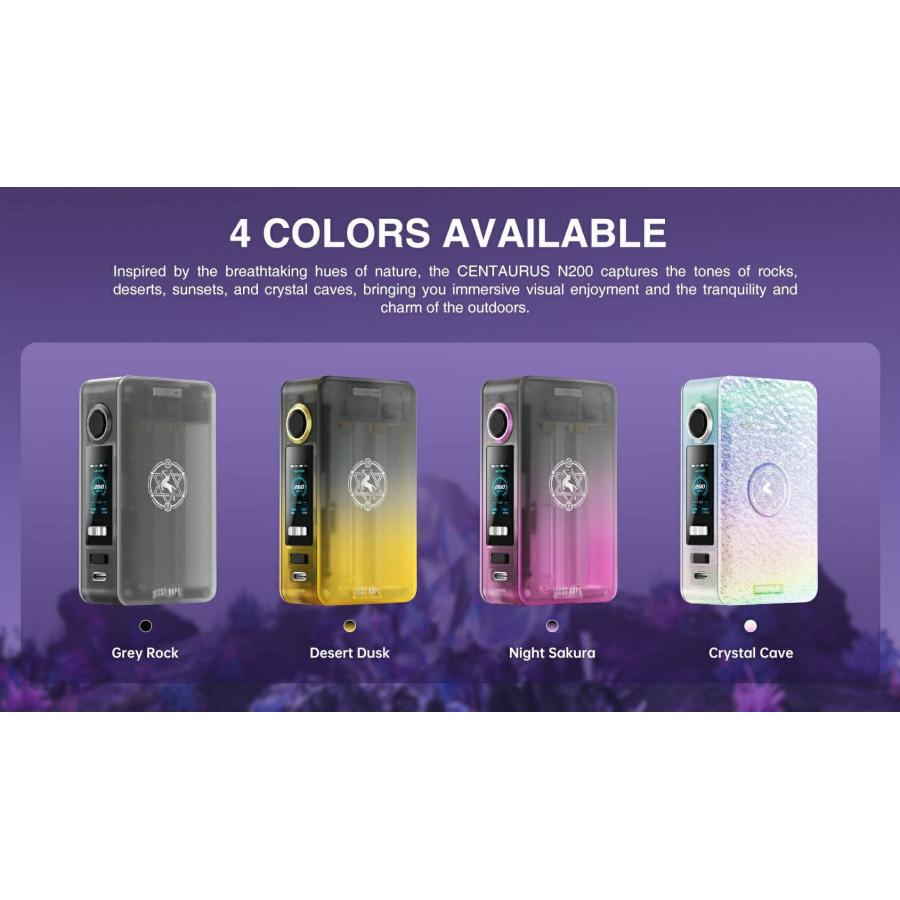 Lost Vape Centaurus N200 Box Mod 200W 本体のみ ロストベイプ 本体 電子タバコ vape ベイプ モッド モット テクニカル 18650バッテリー駆動 [P-19] |  | 01