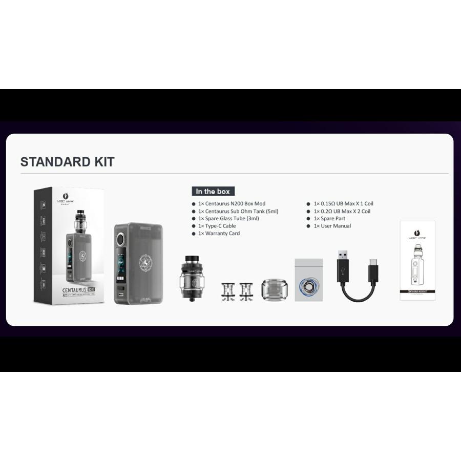 Lost Vape Centaurus N200 Mod Kit Centaurus Sub Ohm Tank セット ロストベイプ 本体 電子タバコ vape ベイプ モッド モット テクニカル [E-2] |  | 09