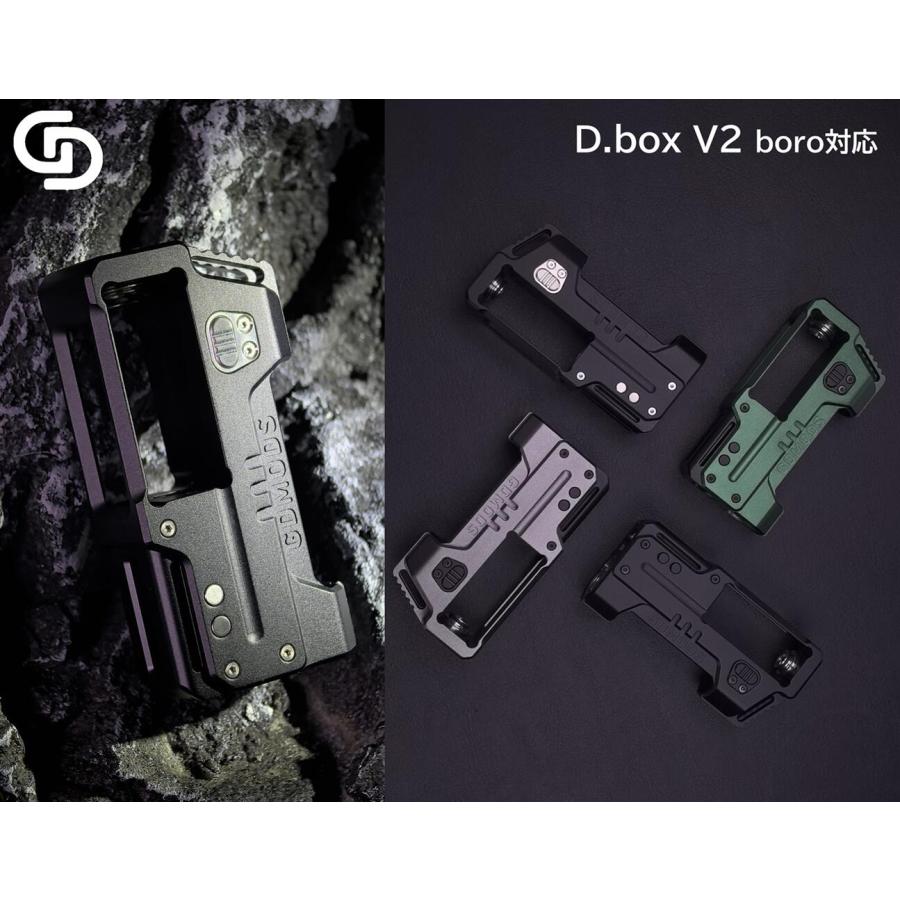 ボロタンク対応 GDMODS D.box V2 18650バッテリー対応 ベイプ 本体 mod vape 電子タバコ BORO boro tank 対応機種 BB ジーディーモッド [R-58] | 
