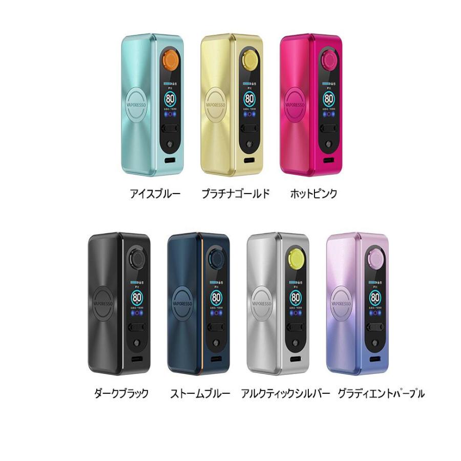 Vaporesso GEN SE Mod 80W 本体のみ 電子タバコ 本体 18650 バッテリー デバイス ベイプ vape ゲン エスイー ベパレッソ ベポレッソ [G-55] |  | 01