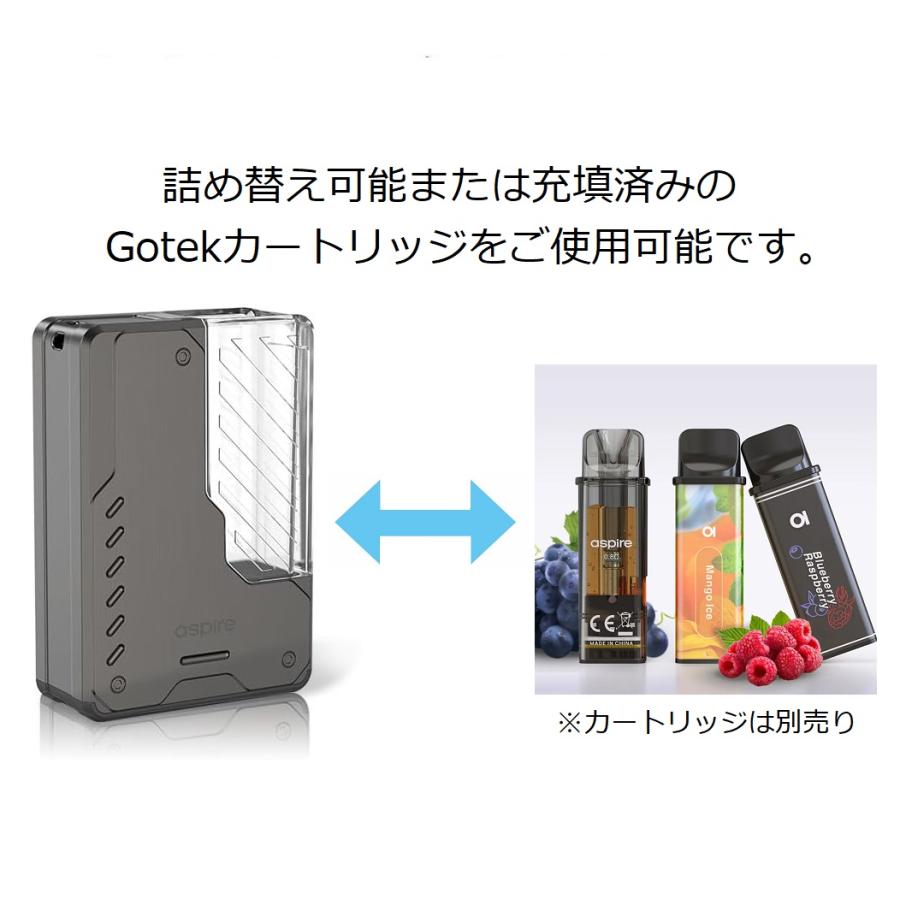 Aspire Gotek Pro 本体のみ アスパイア ゴテックプロ 電子タバコ ベイプ vape 持ち運びシーシャ [T-75] |  | 02