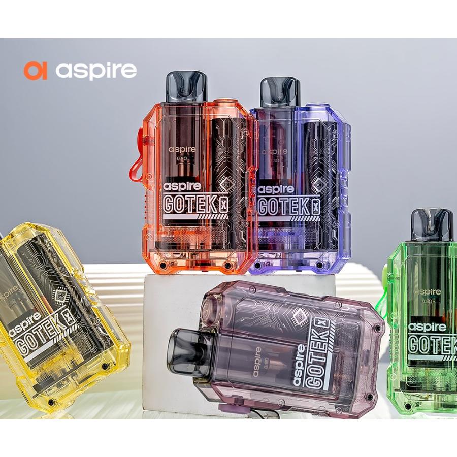 選べる15mLリキッド1本付き】Aspire Gotek X Pod Kit 650mAh 4.5
