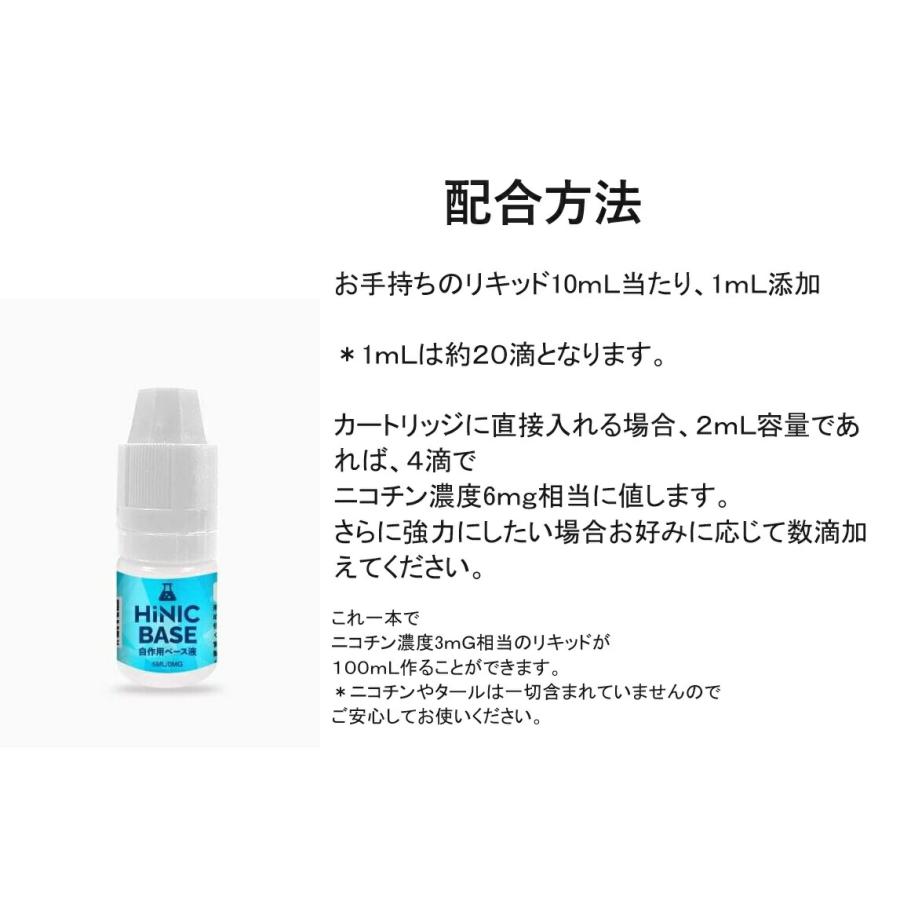 【衝撃のヒット感が体験できる】HILIQ HiNIC ベース液 5ｍL×2本セット キック感 喉 自作用 添加用 ハイニック HiLIQ ハイリク 【ニコチン0 タール0】[D-49] |  | 01