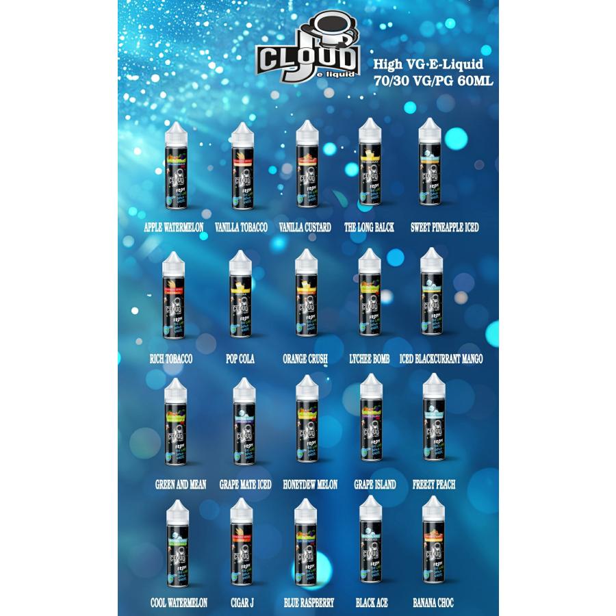 J Cloud 60ml ジェイクラウド VAPOREVER (ヴェポリバー) 電子タバコ vape フレーバー リキッド【ニコチン0 タール0】 [T-65] |  | 01
