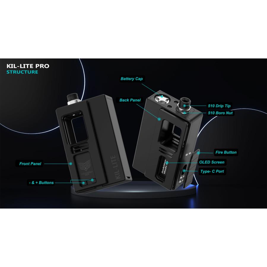 BB互換 ボロタンク対応機種 KIL-LITE PRO 60W【DNA 60Cチップ】キルライト プロ Ambition Mods アンビションモッズ 電子タバコ ベイプ [R-56] |  | 04