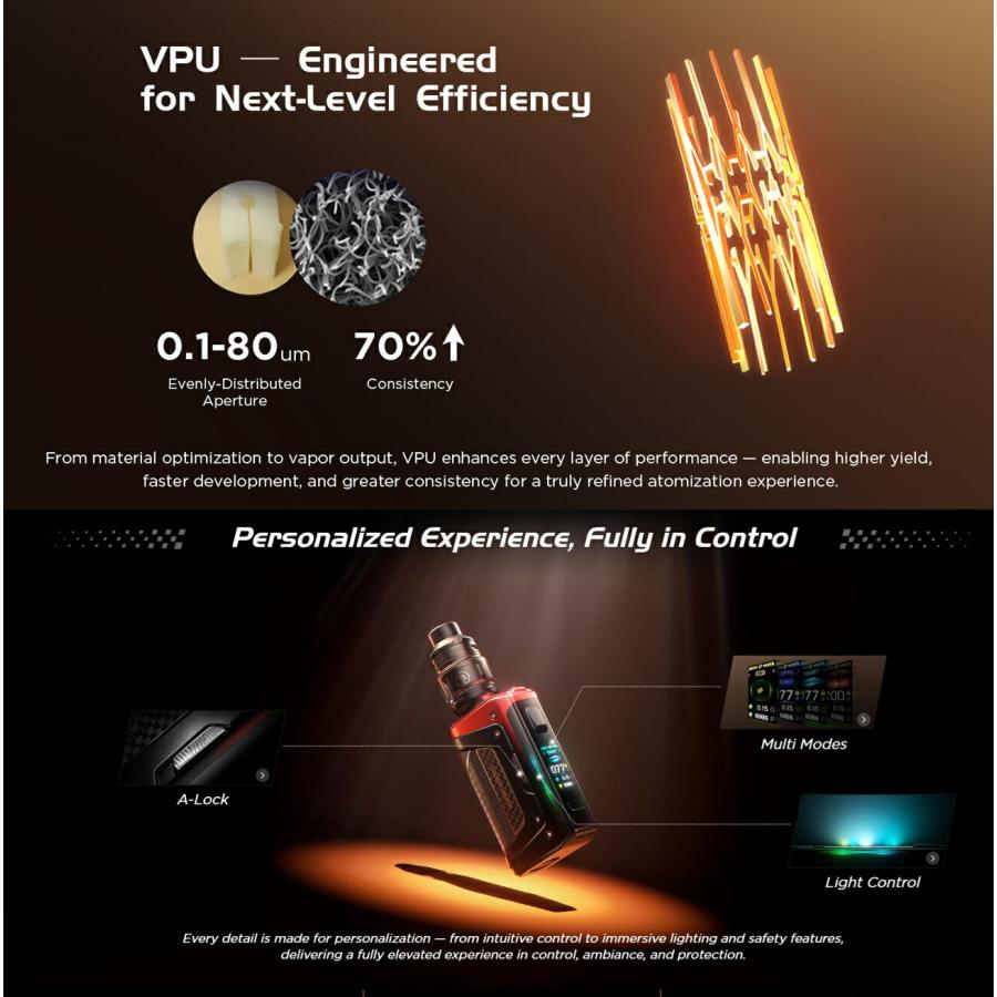 Geekvape Aegis Legend 5 Mod Kit アトマイザーセット ギークベイプ イージスレジェンド5 vape 本体 ベイプ 18650バッテリー駆動 [C-103] |  | 03