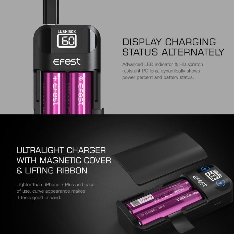 Efest LUSH BOX CHARGER ラッシュボックス イーフェスト モバイルバッテリー バッテリーチャージャー バッテリーチャージャー バッテリー 充電 Z-64 |  | 07