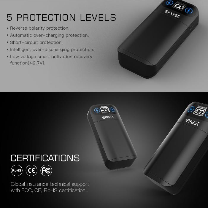 Efest LUSH BOX CHARGER ラッシュボックス イーフェスト モバイルバッテリー バッテリーチャージャー バッテリーチャージャー バッテリー 充電 Z-64 |  | 08