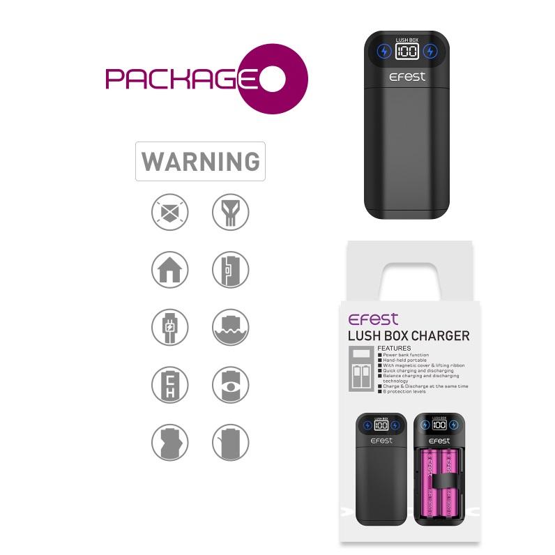 Efest LUSH BOX CHARGER ラッシュボックス イーフェスト モバイルバッテリー バッテリーチャージャー バッテリーチャージャー バッテリー 充電 Z-64 |  | 09