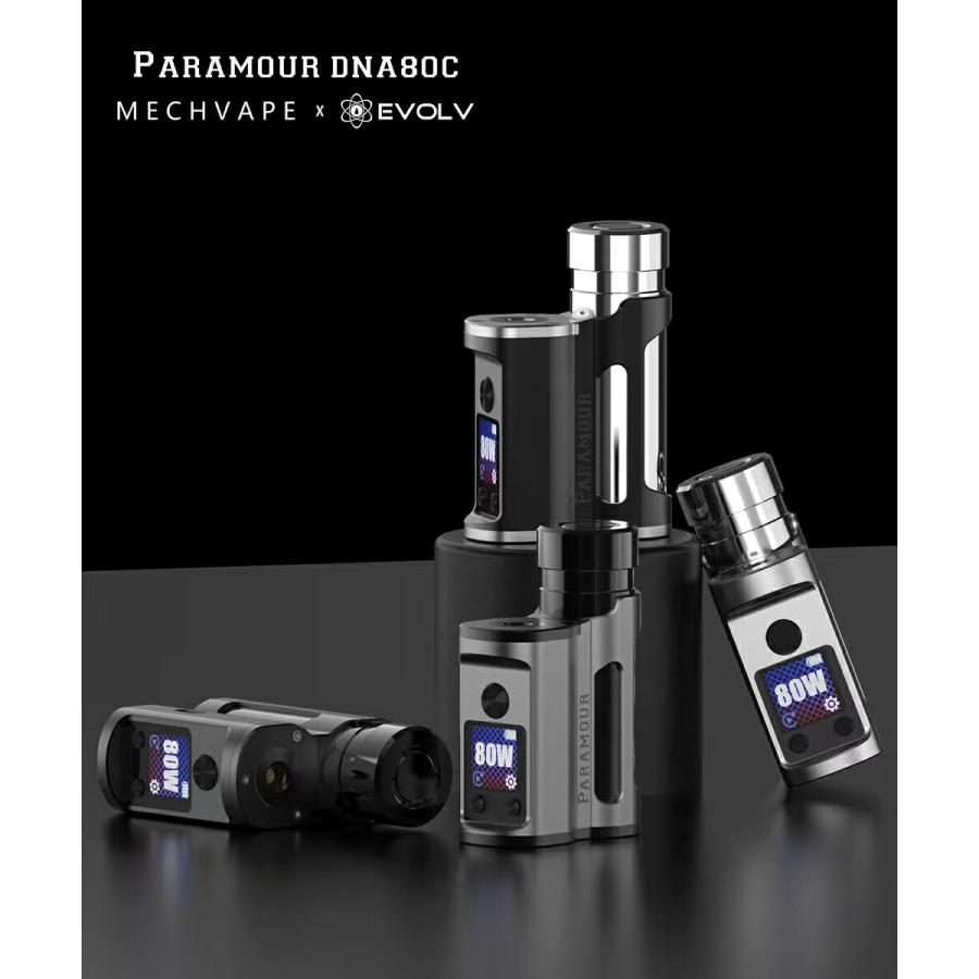 MECHVAPE x EVOLV PARAMOUR DNA80C SBS MOD 21700 バッテリー メックベイプ パラモア ベイプ 本体 vape 電子タバコ 本体 [Q-23] |  | 02