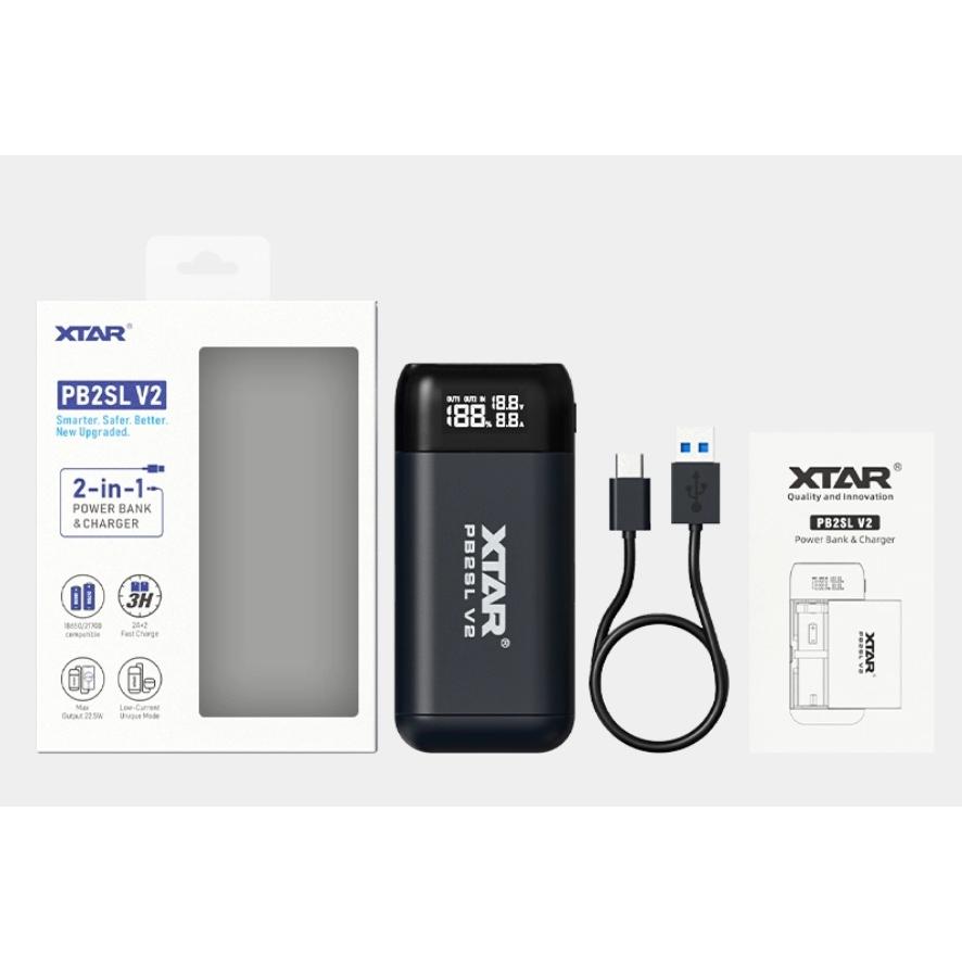 XTAR PB2SL V2 リチウム電池 充電器 パワーバンク機能 18650 18700 20700 21700 対応 急速USB充電 バッテリーチャージャー [X-84] |  | 06