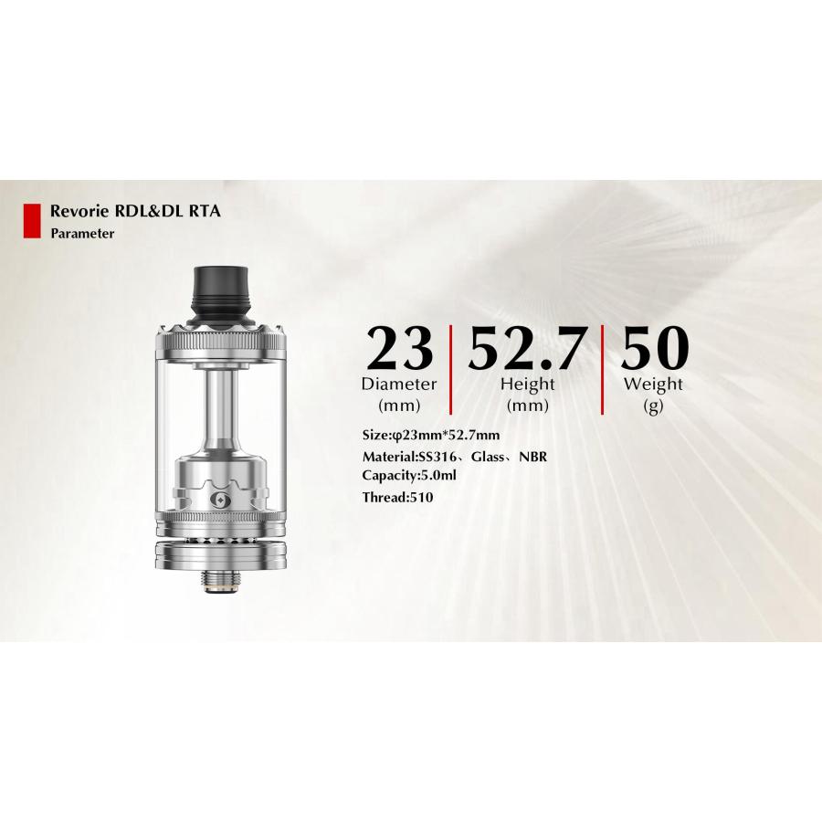 Ambition Mods REVORIE RDL&DL RTA 23mm アトマイザー 本体 vape