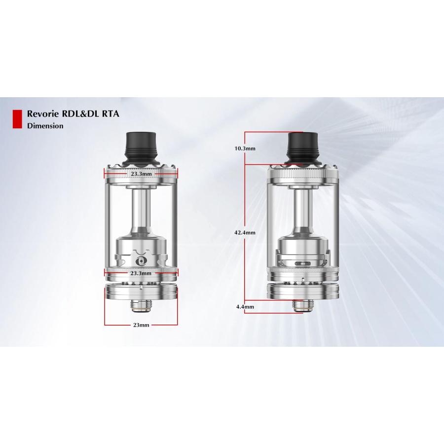 Ambition Mods REVORIE RDL&DL RTA 23mm アトマイザー 本体 vape