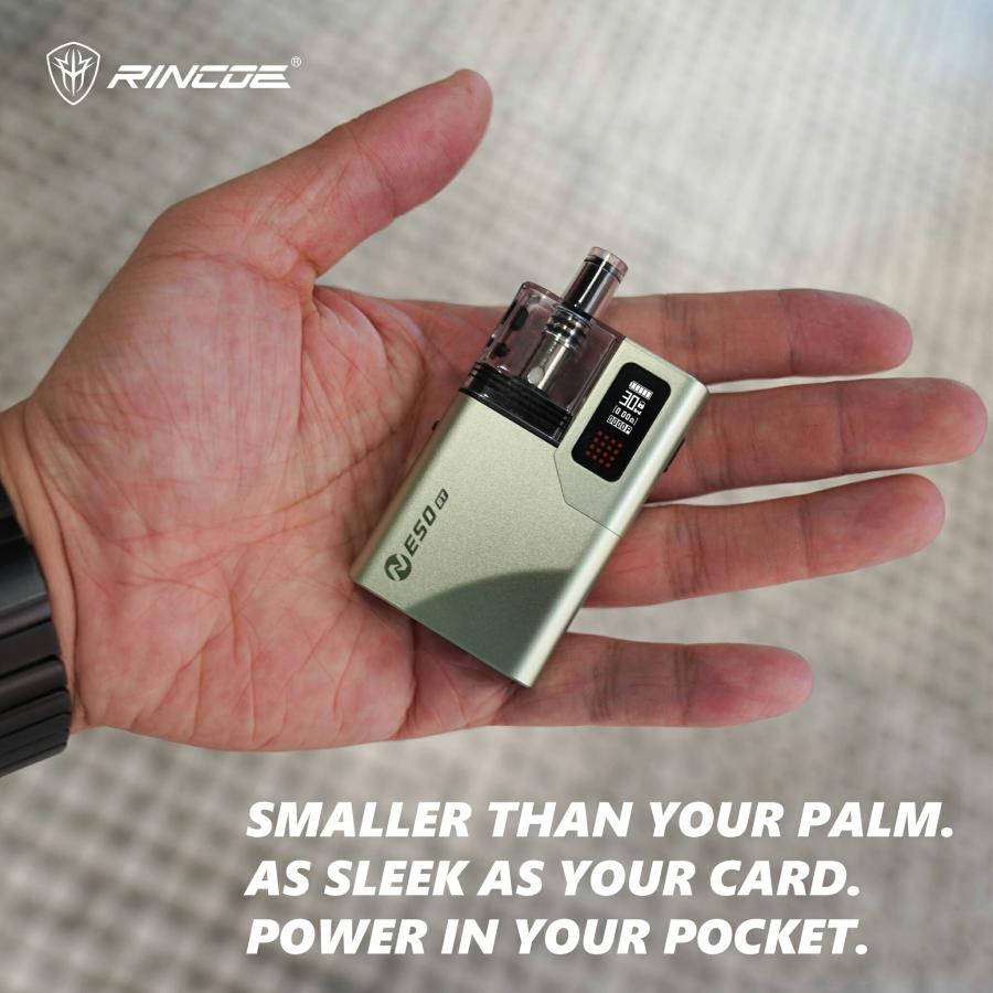 Rincoe Neso ET Pod Kit 1400mAh 3.5ml オートドロー対応 カードタイプ 小型 vape 本体 ベイプ 水蒸気 ...