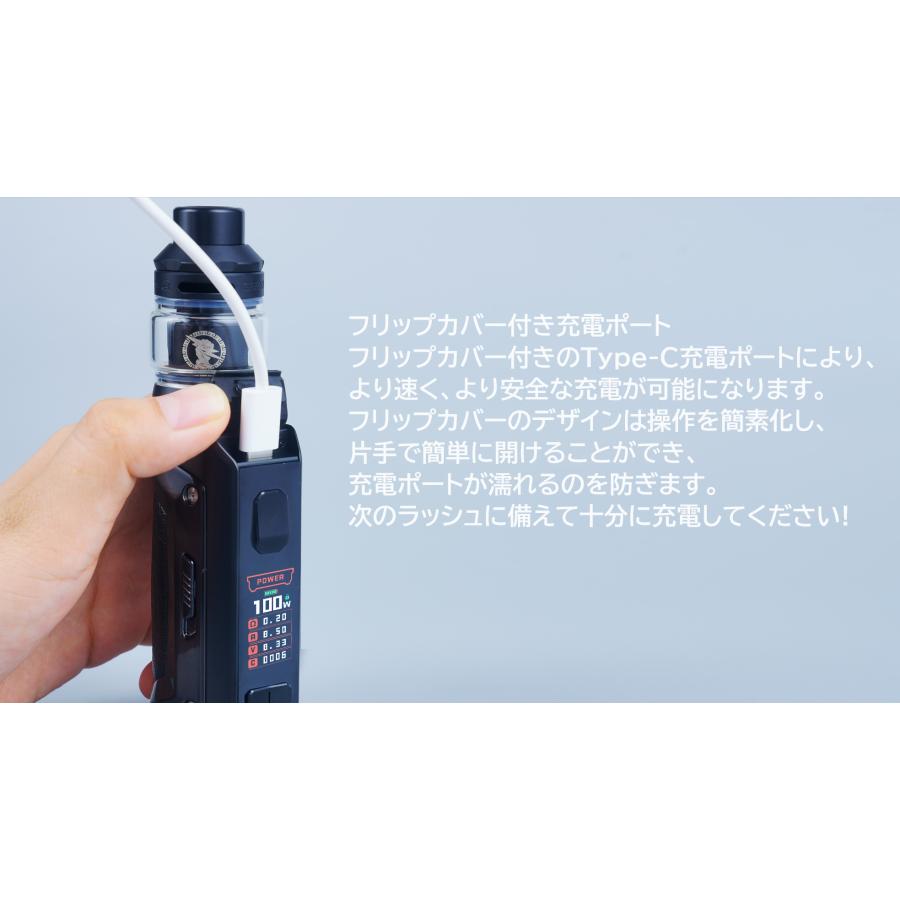 Geekvape S100 Kit (Aegis Solo 2) with Z Sub Ohm 2021 Tank ギークベイプ イージス ソロ 2 キット 電子タバコ ベイプ vape [R-87] |  | 05