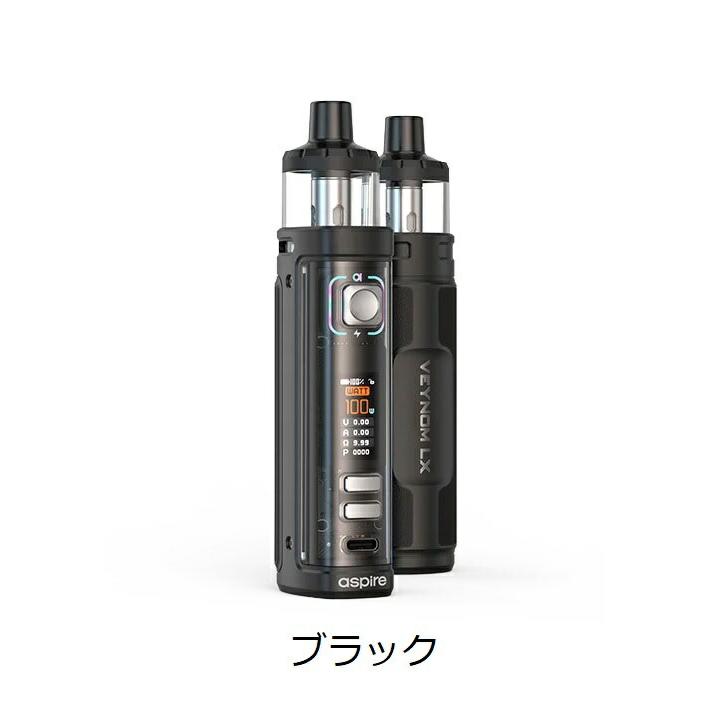 希少新品未使用　ampex no3s 選べる15mLリキッド付き】Aspire Veynom LX Kit 3200mAh 5ml【ブラック