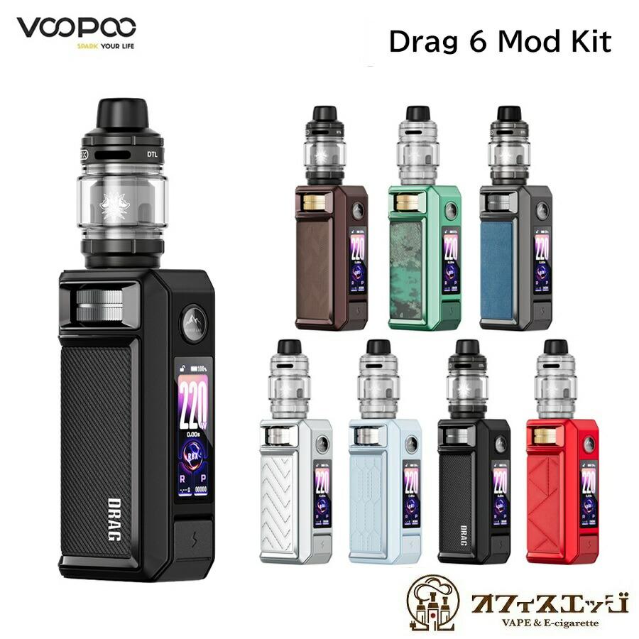 VOOPOO Drag 6 Mod Kit 4400mAh アトマイザーセット mod 本体 vape ベイプ 電子タバコ テクニカル モッド ブープー ドラッグ6 [F-16] | 