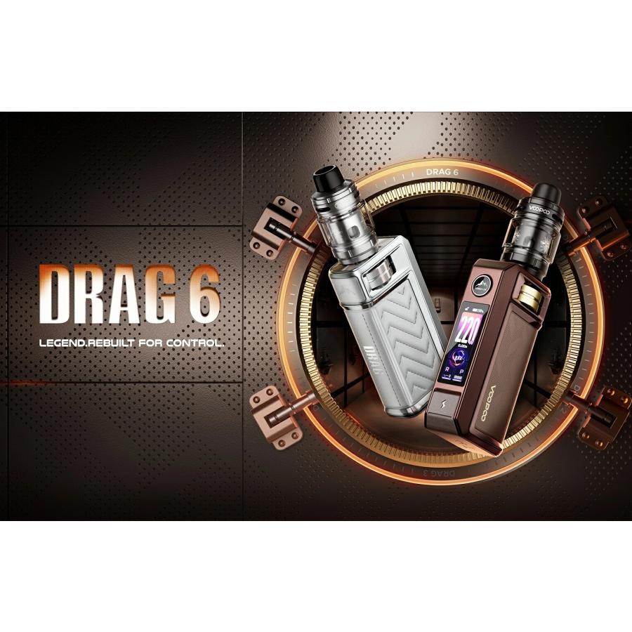VOOPOO Drag 6 Mod Kit 4400mAh アトマイザーセット mod 本体 vape ベイプ 電子タバコ テクニカル モッド ブープー ドラッグ6 [F-16] |  | 01