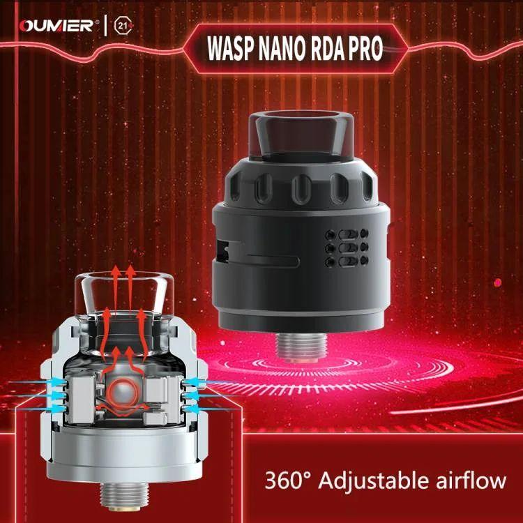 Oumier Wasp Nano RDA Pro 23.5mm スコンカー対応 オーミヤー ワスプナノ プロ アトマイザー ベイプ 電子タバコ vape [E-6]｜edgejp｜13