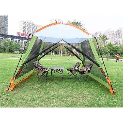 大型タープセット／サンシェード・キャンプ・アウトドア FIELDOOR スクエアタープ 遮熱 遮光 280cm×280cm 2～4人用