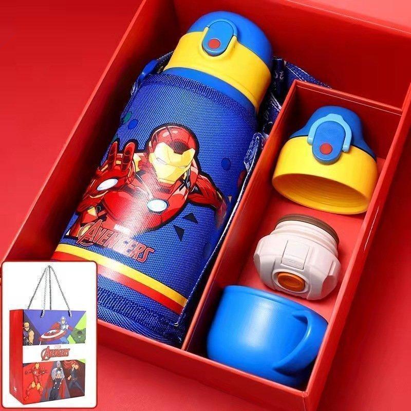 子供水筒 マーベル スパイダーマン 保温保冷 軽量 直飲み 600ml ギフトセット キッズ アイアンマン キャプテン?アメリカ ハルク スパイダーマン ソー｜edgelinkthstore｜05