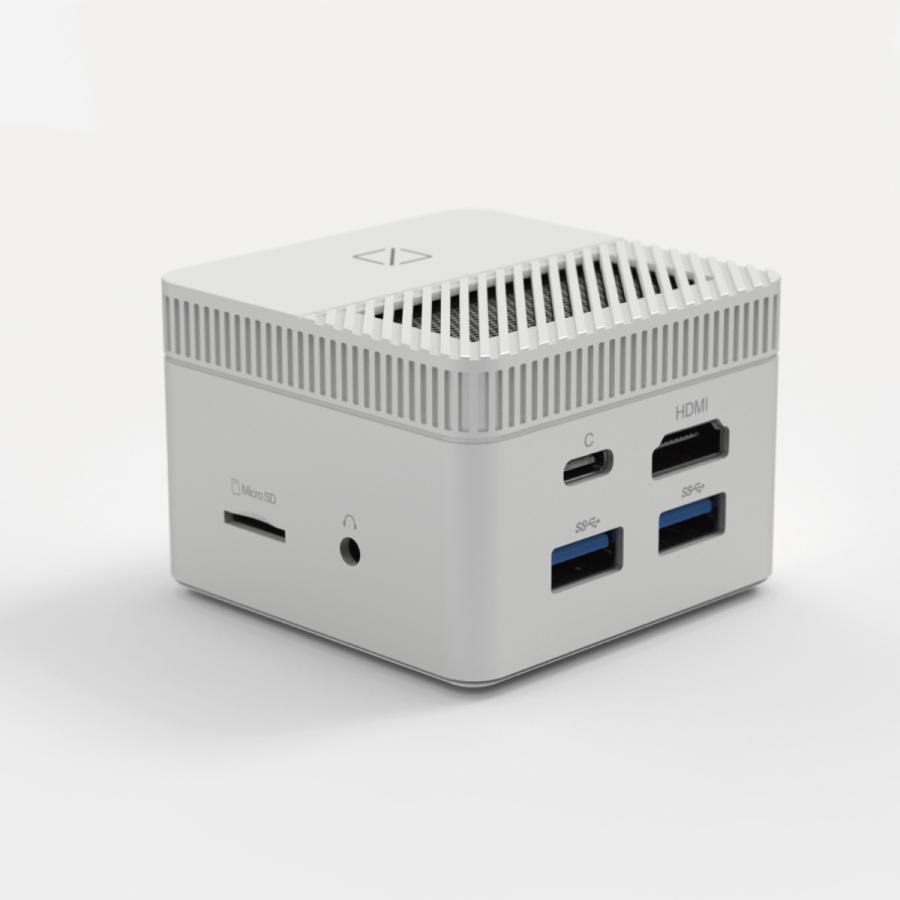 Kubb ミニデスクトップ PC ブルー Core i3 8GB 256GB-